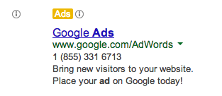 Adwords Ad