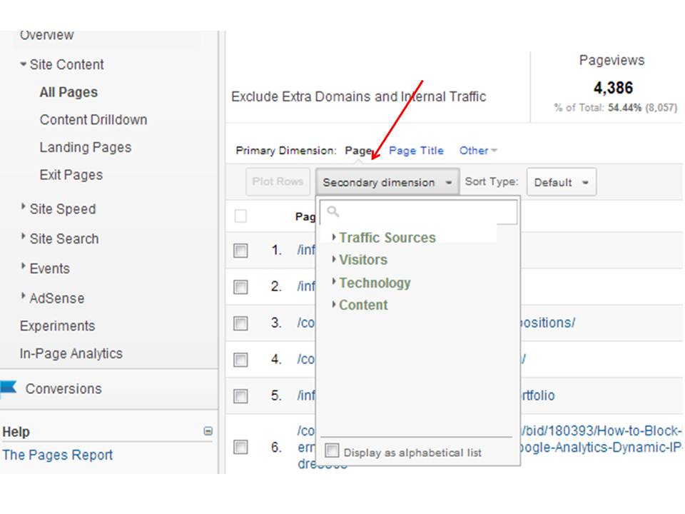 Second Dimension Feature for Advanced Reporting in Google Analytics