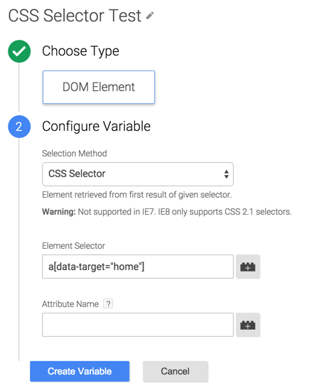 Using CSS Selector Variables in Google Tag Manager 4