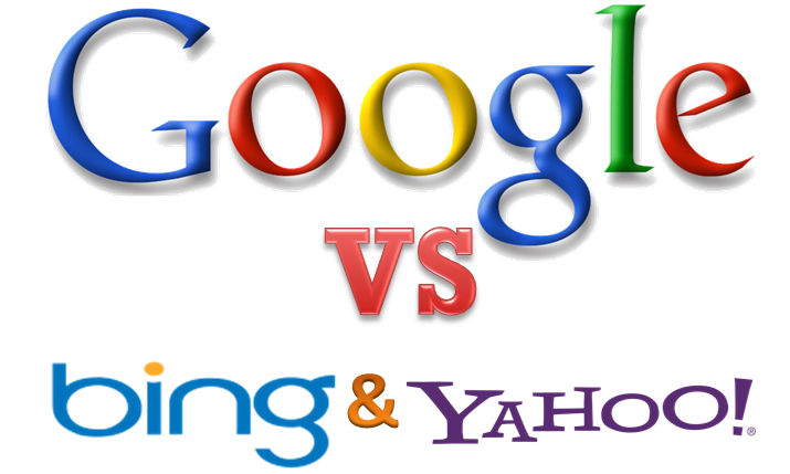Google vs Bing and Yahoo