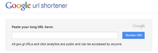 Google URL Shortener for Google Analytics