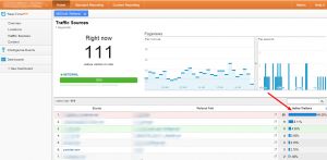 google analytics real time reporting