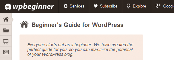 wp beginner wordpress site