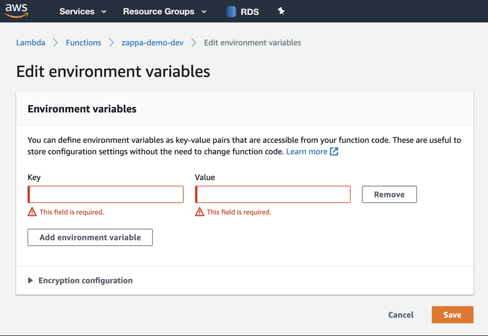 Serverless python AWS