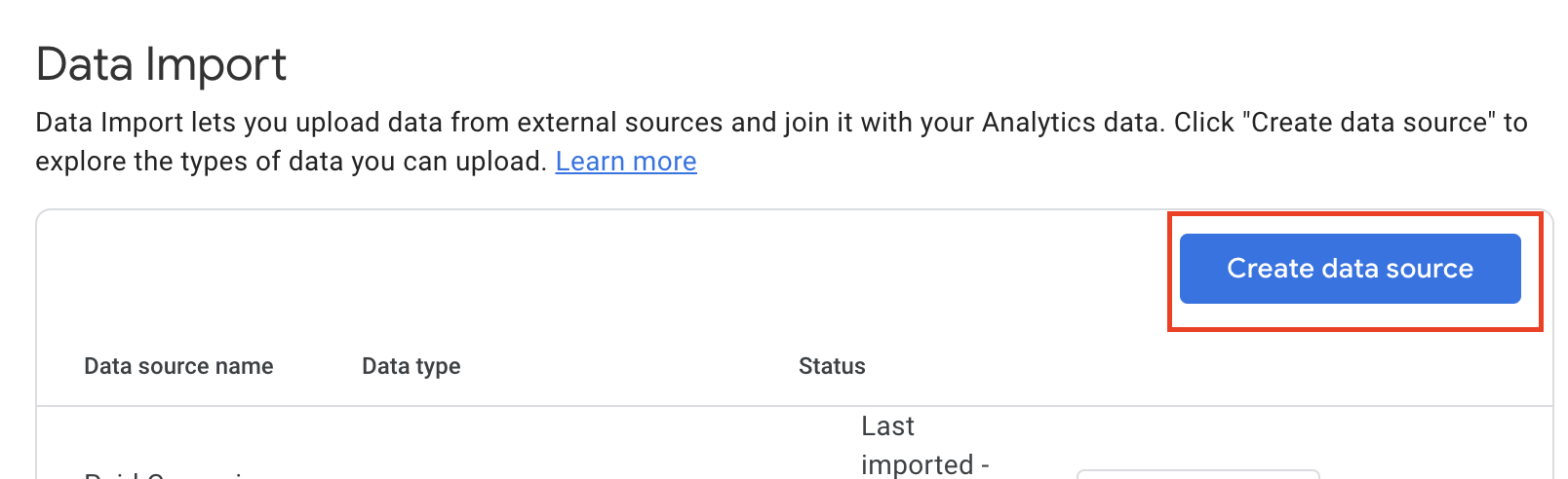 Overview of Data Import in Google Analytics 4