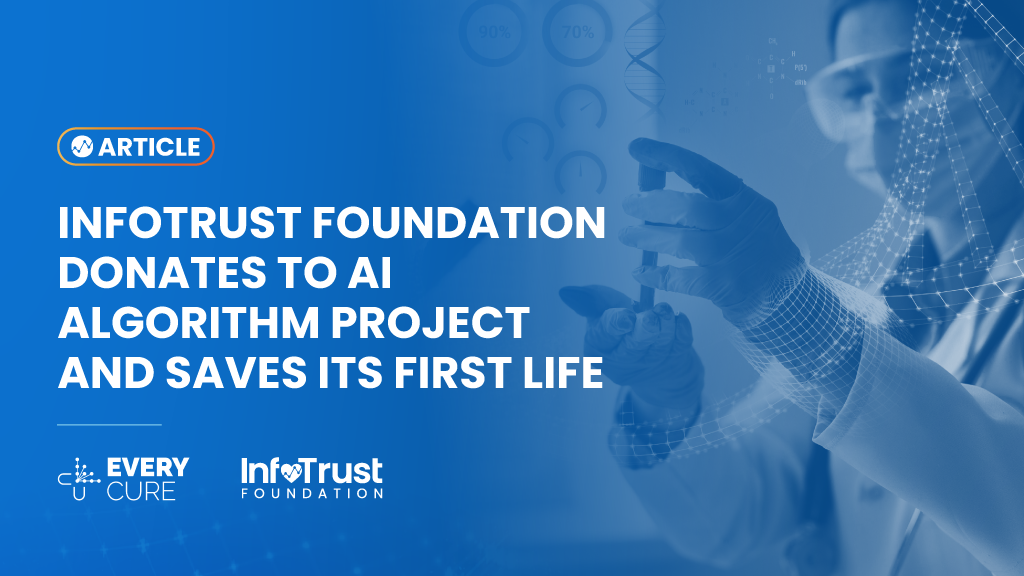 InfoTrust Foundation Donates to AI Algorithm Project and Saves Its First Life