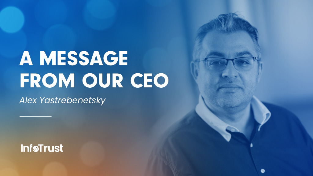 2023 end-of-year message Message from InfoTrust CEO Alex Yastrebenetsky
