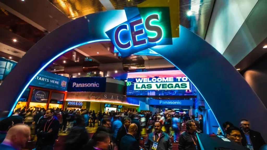CES in Vegas with Sign